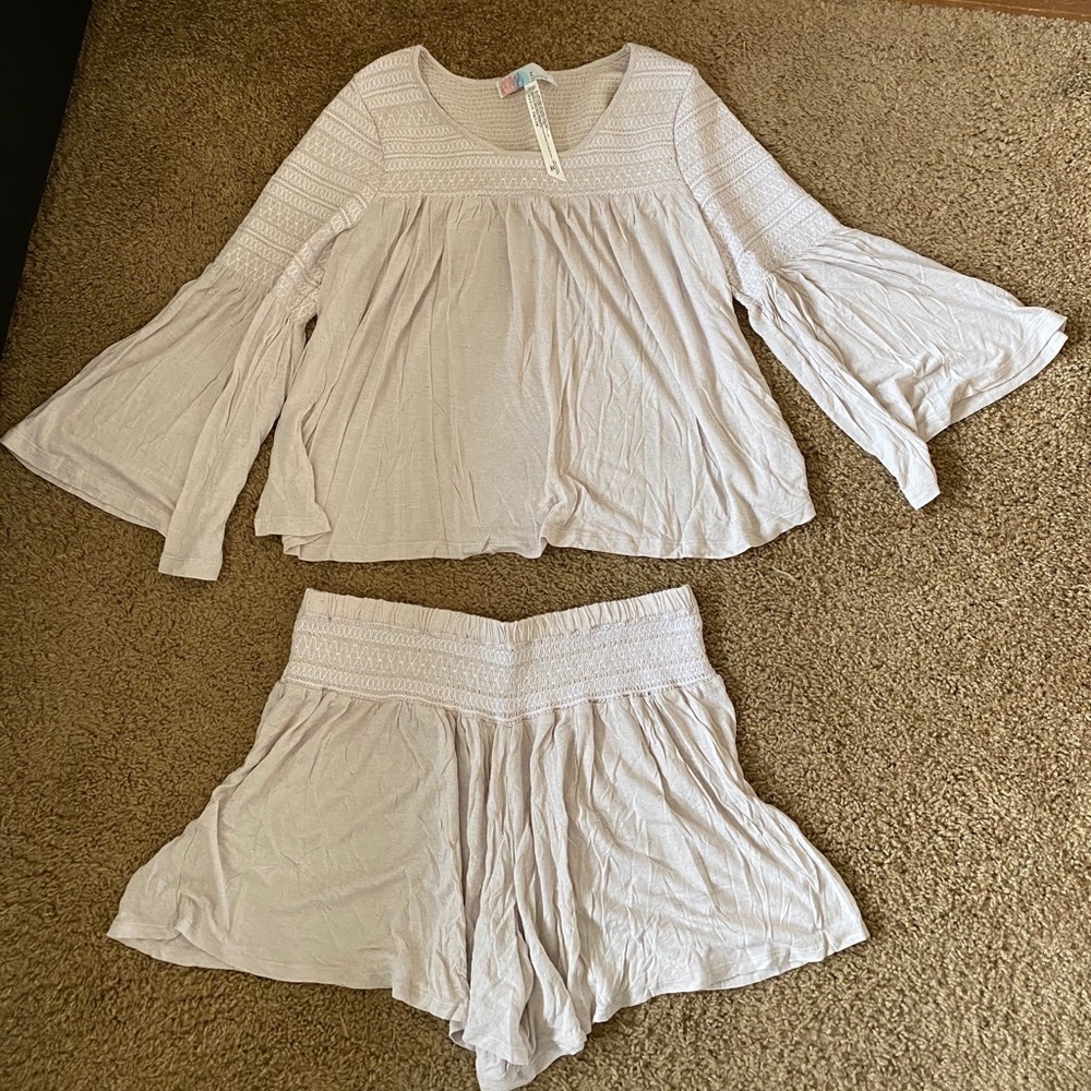 Free People Tan Set